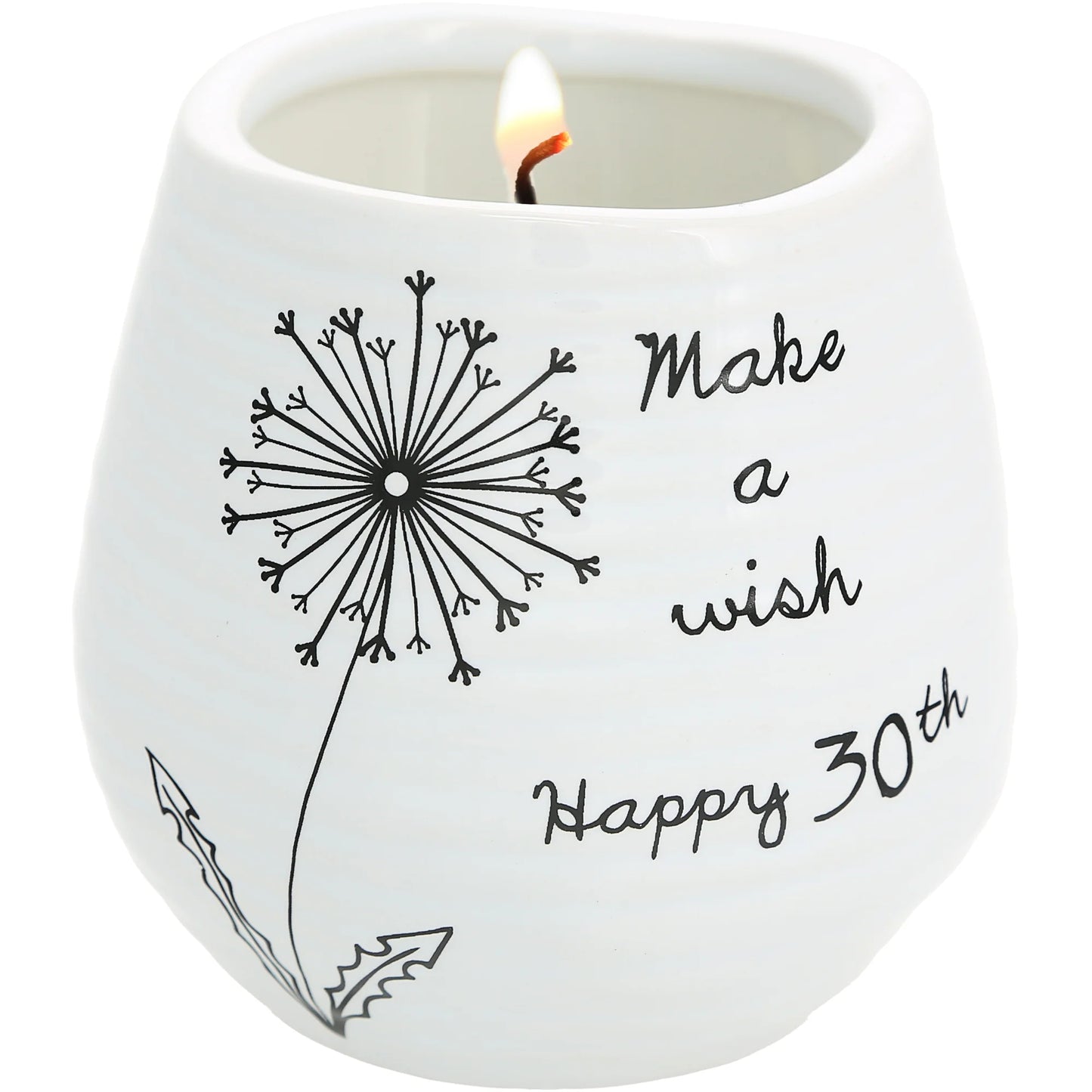 Happy 30th 8 oz - 100% Soy Wax Candle Scent: Serenity