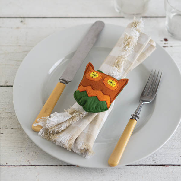 Felt Owl Charm Ornament