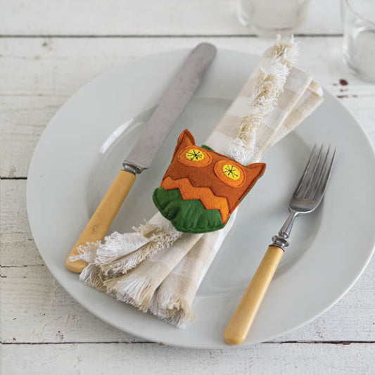 Felt Owl Charm Ornament