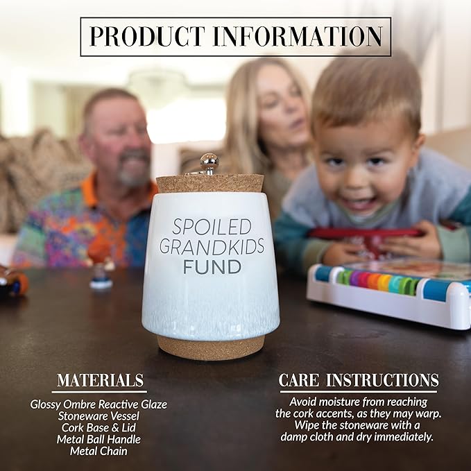 Spoiled Grandkids Ceramic Savings Bank