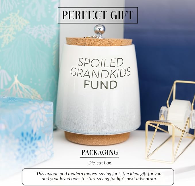 Spoiled Grandkids Ceramic Savings Bank