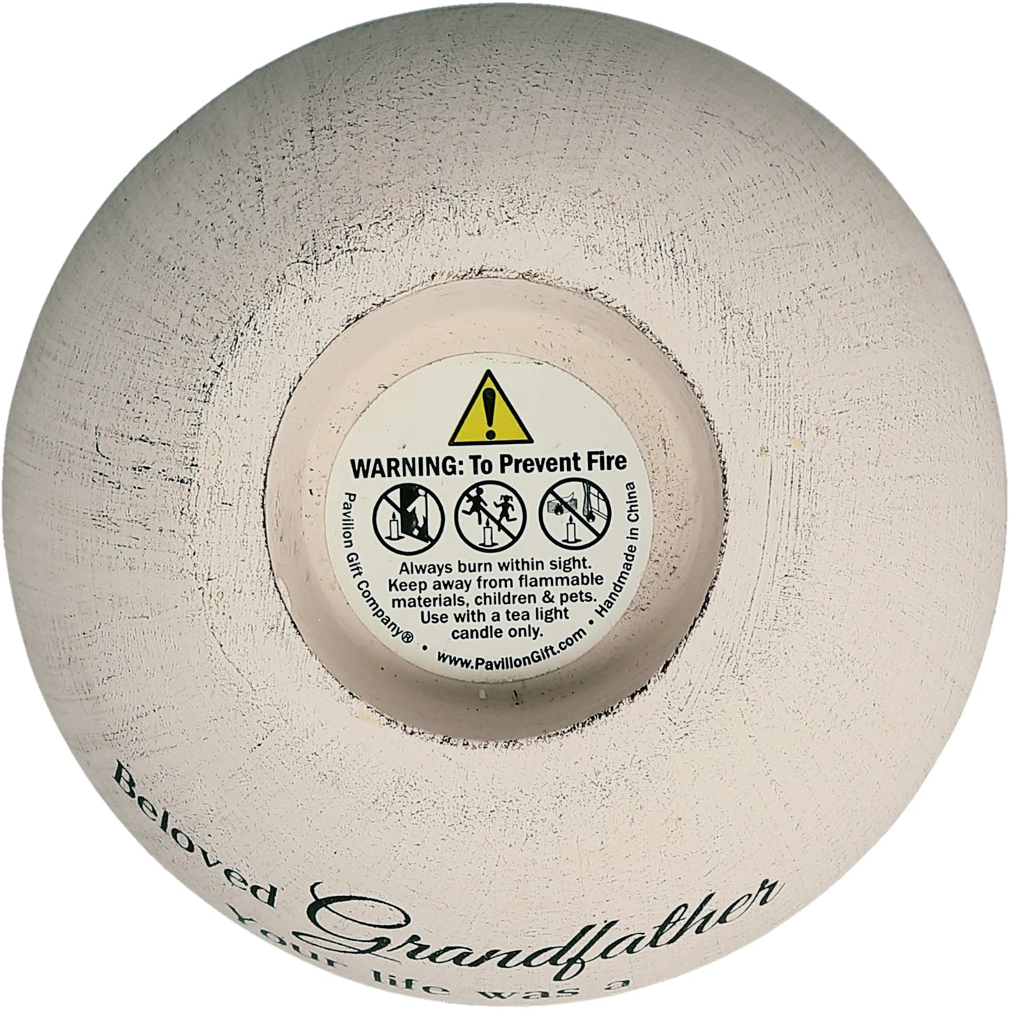 Grandfather 4" Round Tealight Candle Holder