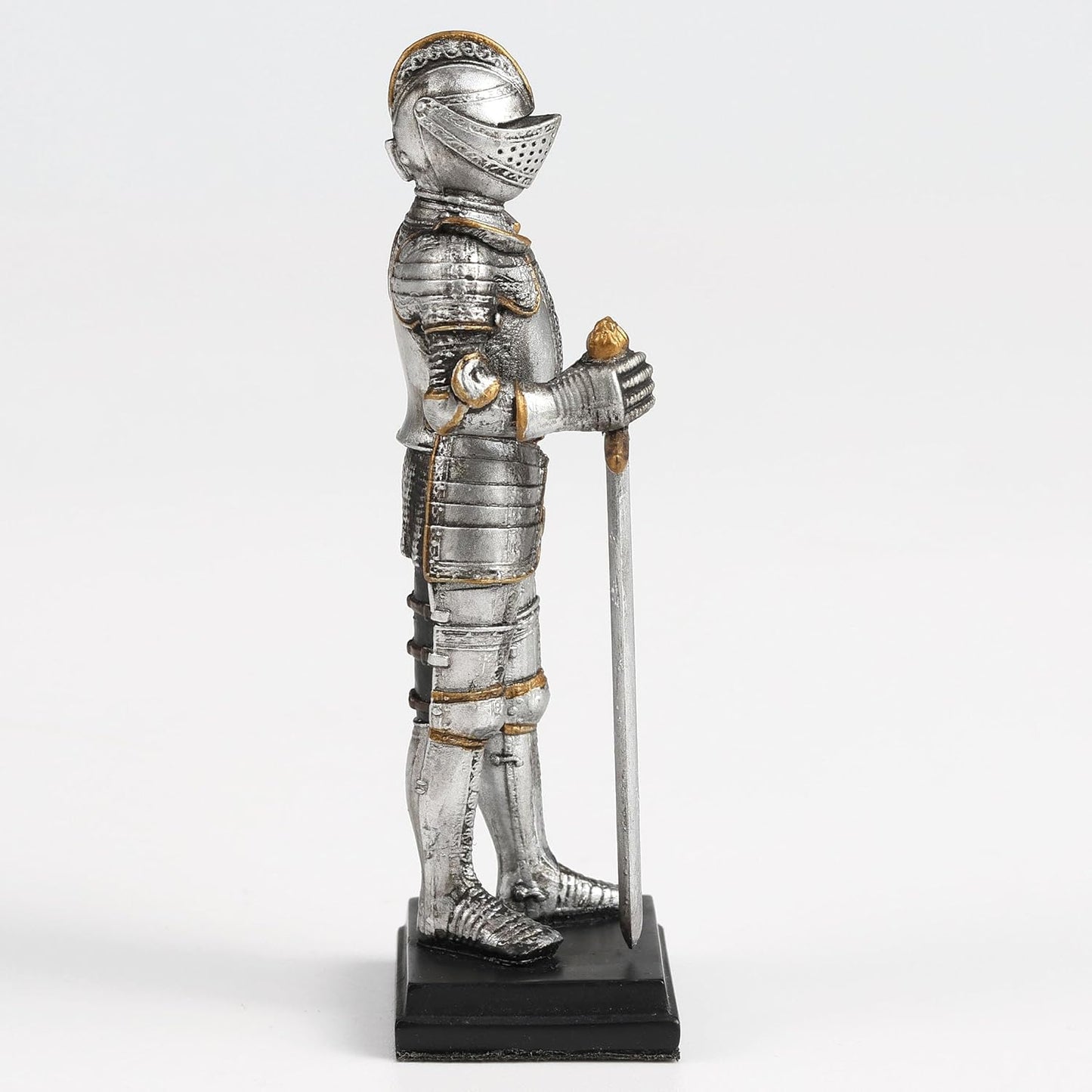 Medieval Knight Armor Sword Stance
