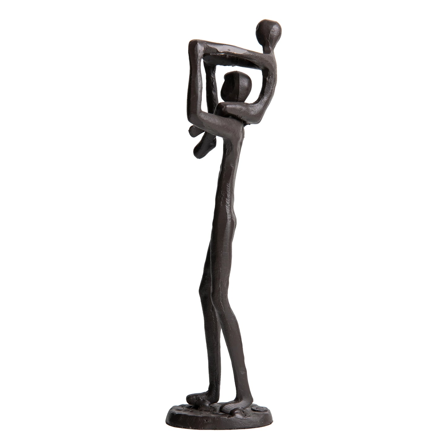 Encircled Reader Iron Sculpture