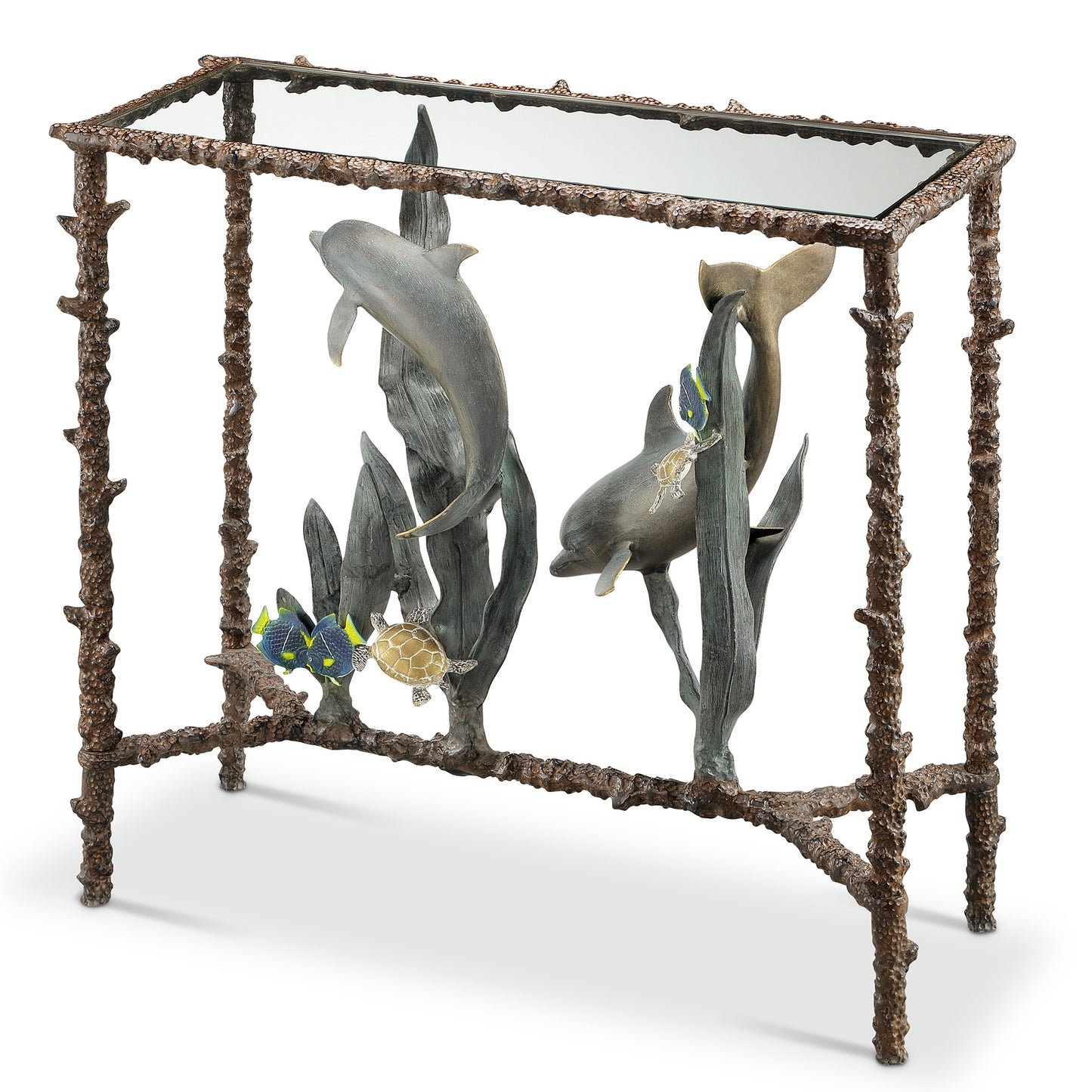 Dolphin Duo Lobby Table