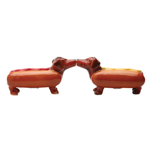 Happy Hot Dogs Salt & Pepper Shaker Set
