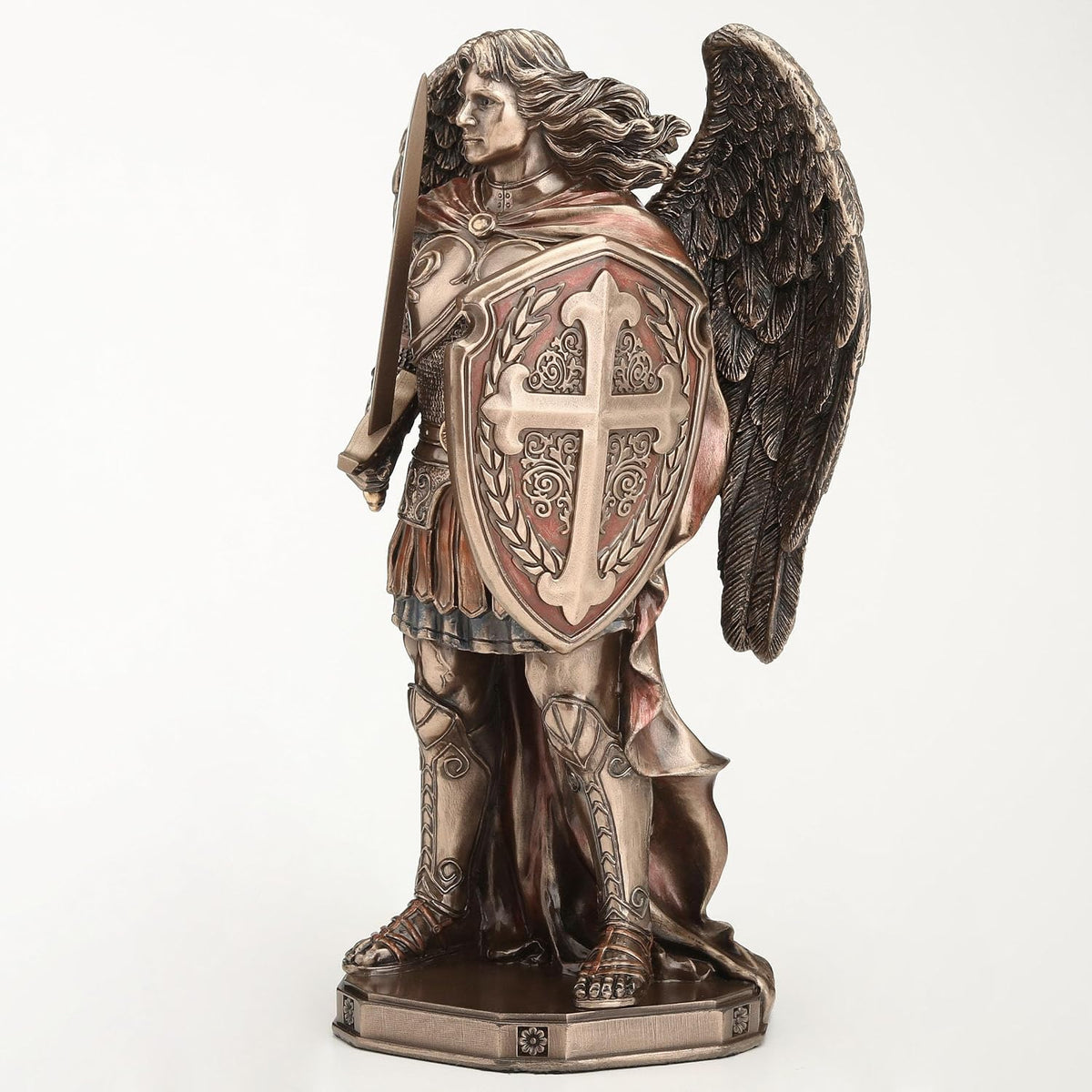 Archangel Saint Michael Wielding Sword and Shield