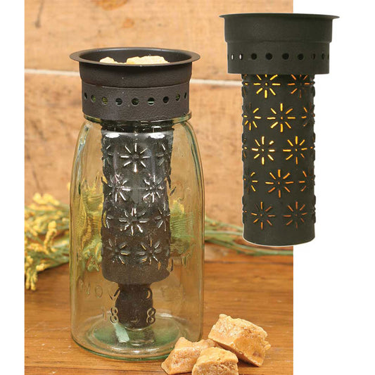 Punched Pinwheels Quart Mason Jar Wax Warmer Kit