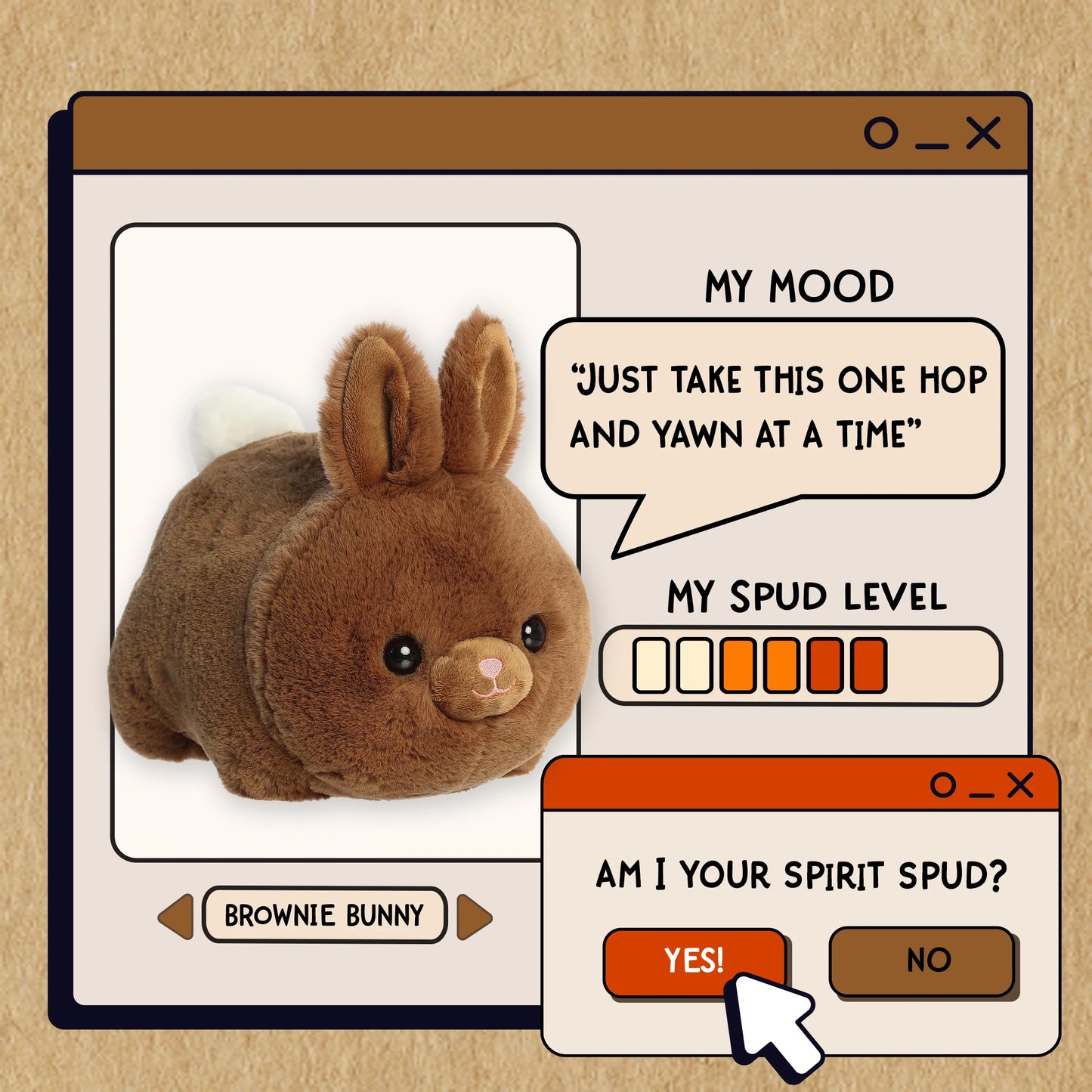 Spudsters Brownie Bunny
