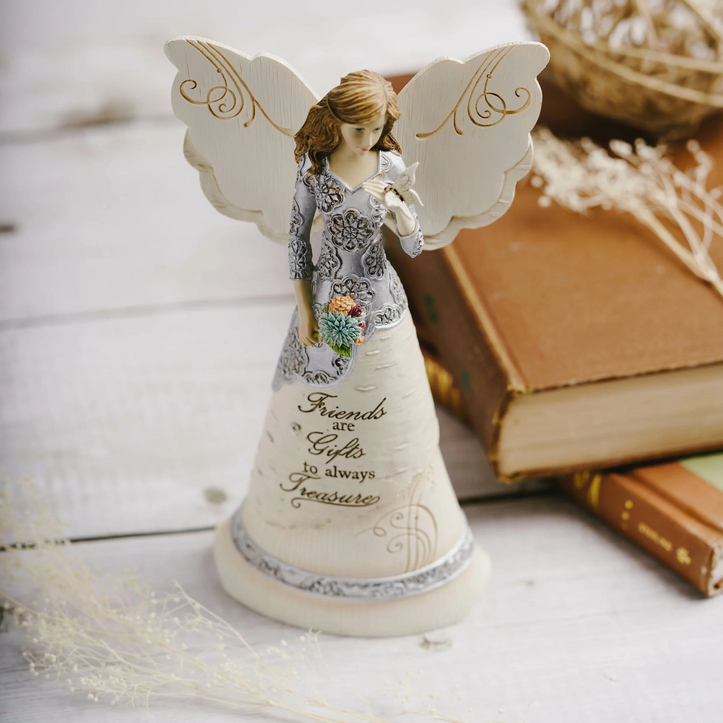 Friend 8" Angel holding Butterfly