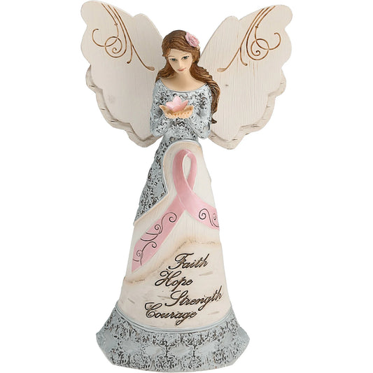 Survivor 6.5" Angel Holding Butterfly
