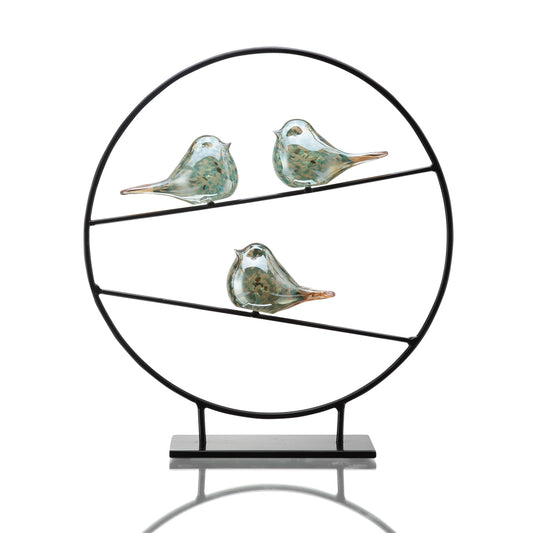 AG Silver Bird Trio Desk Decor