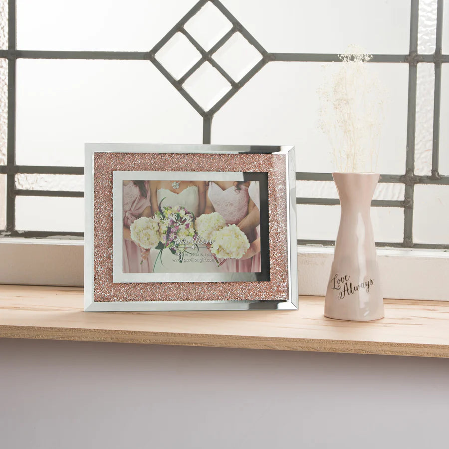 Glorious Occasions Pink Crystal Wedding Bridesmaids Picture Frame