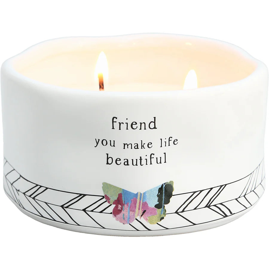 Friend 8 oz 100% Soy Wax Candle Scent Tranquility