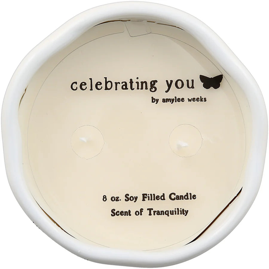 Friend 8 oz 100% Soy Wax Candle Scent Tranquility