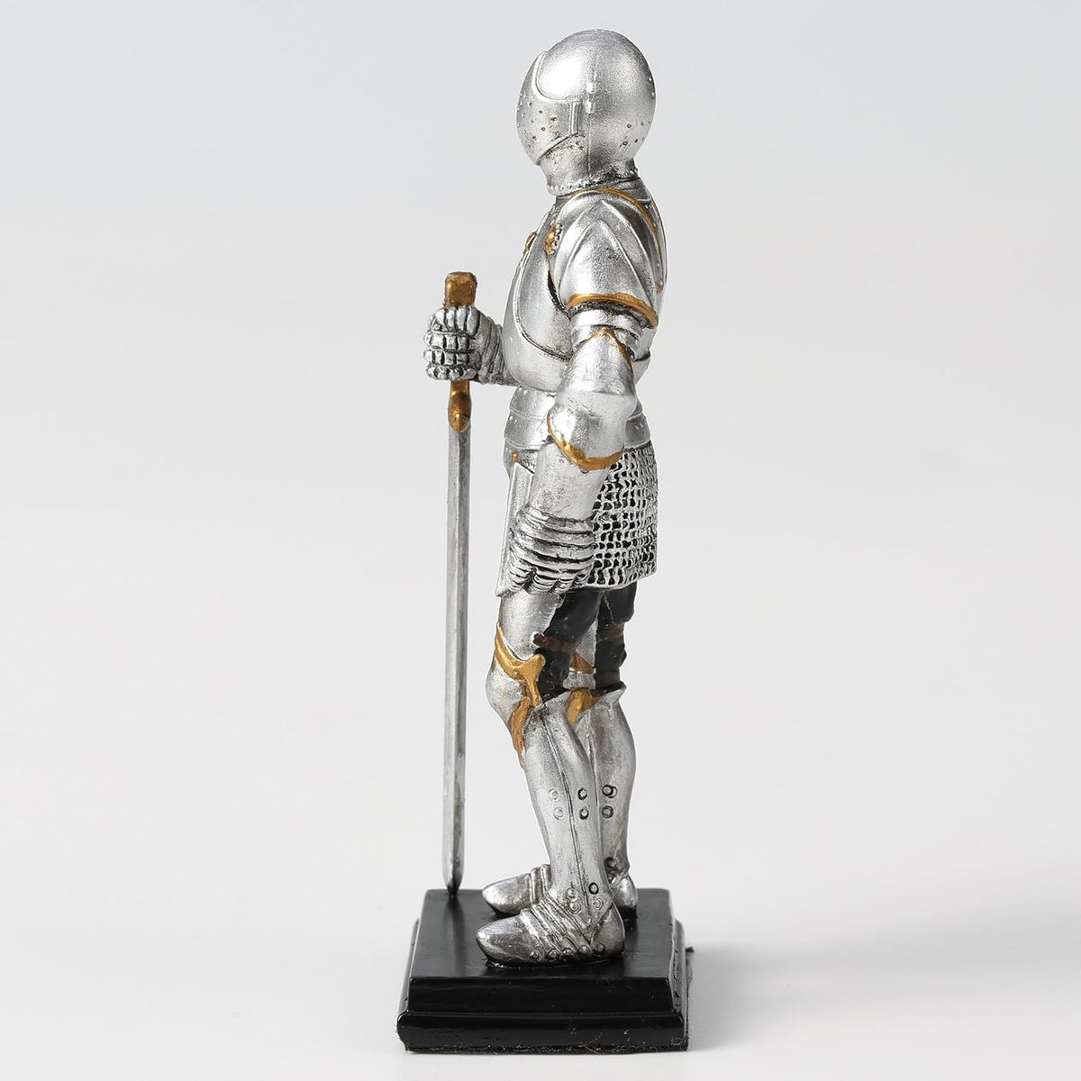 Medieval Knight Armor Sword Stance