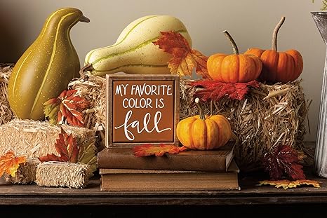 My Favorite Color Is Fall Box Sign Mini