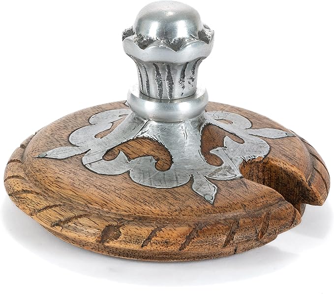 Wood And Metal Honey Jar
