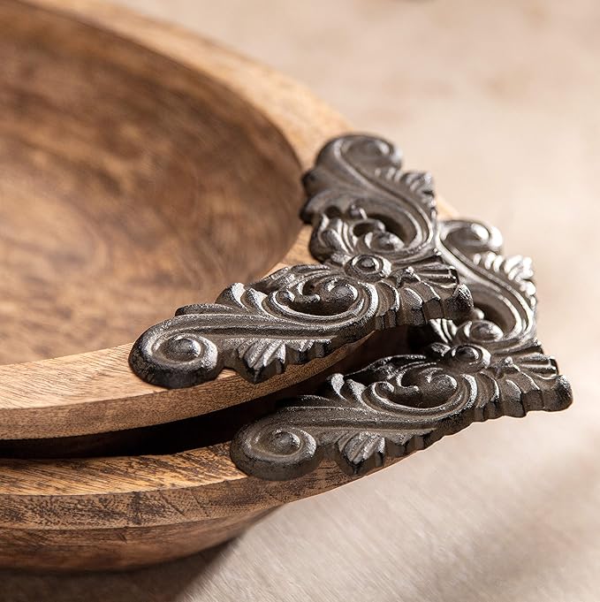 Heritage Collection Antiquity Oval Display Wood Bowl