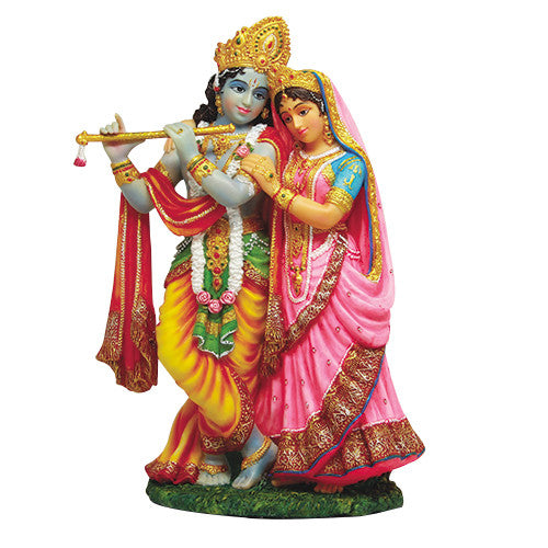 Krishna And Radha Mythological Indian Statue Figurine