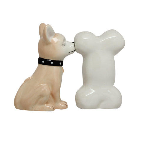 Chihuahua and Bone Salt and Pepper Shaker