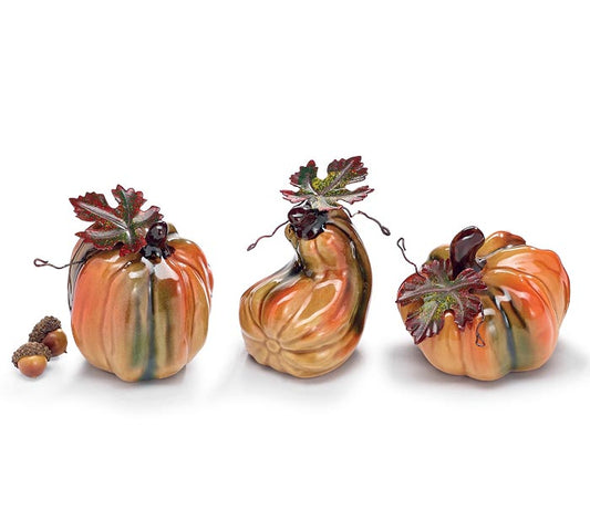 Mini Ceramic Pumpkin Assorted