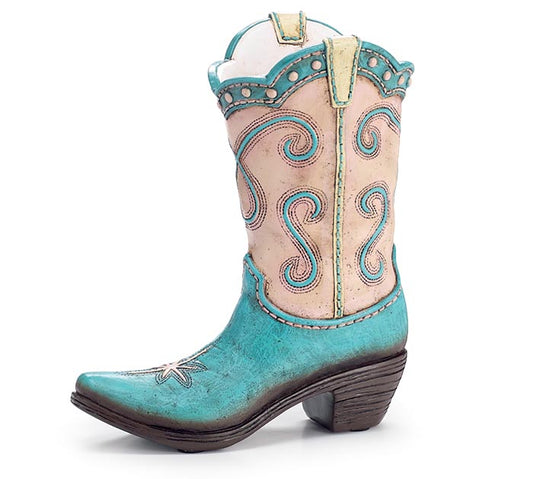 Vase Resin Cowgirl Boot
