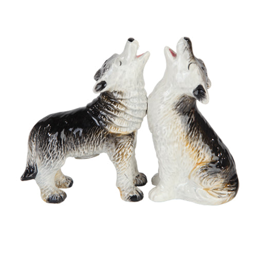 Howling Wolves Salt & Pepper Shaker Set
