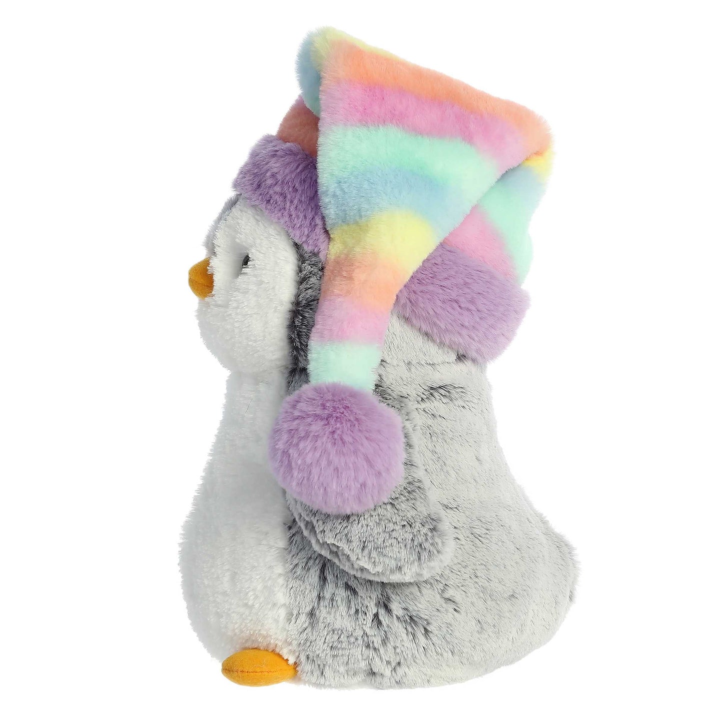 PomPom Penguin 9" Pom Pom Rainbow Hat