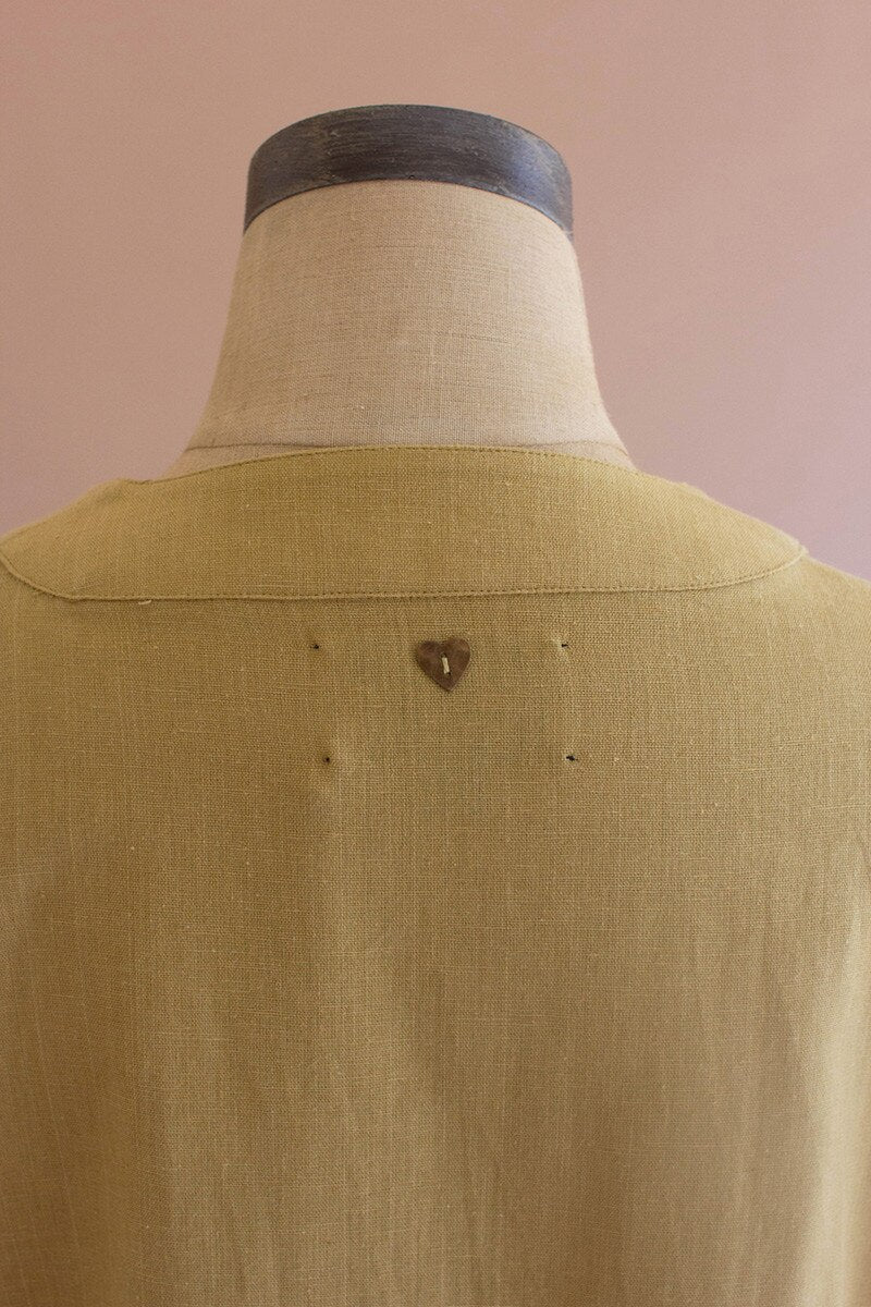 Pistachio Short Kimono with Front Pockets
