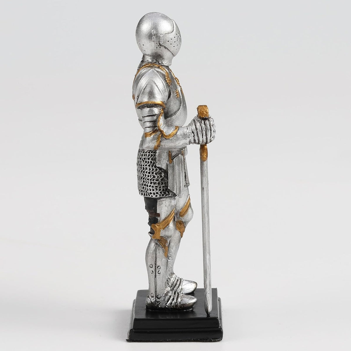 Medieval Knight Armor Sword Stance