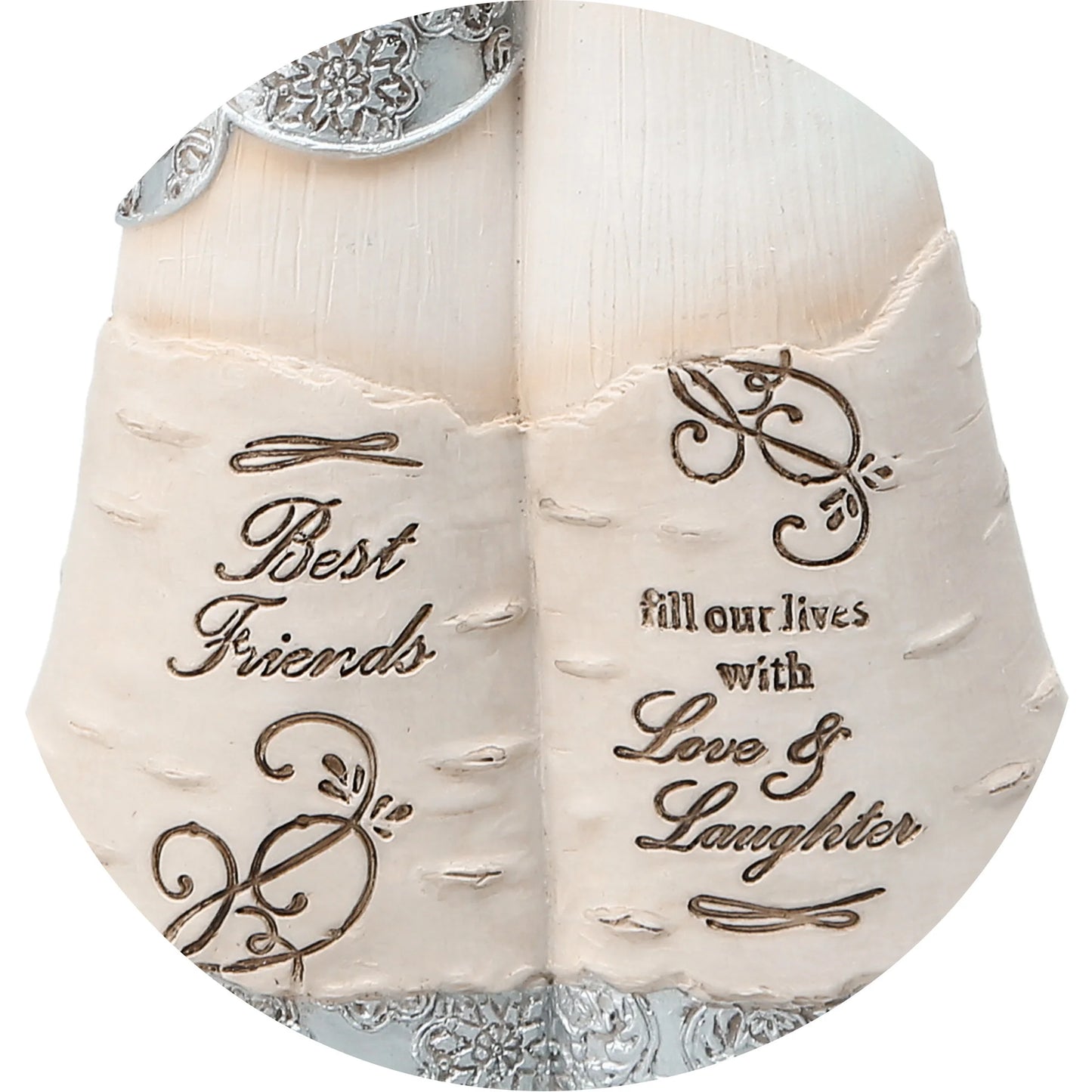 Best Friends 6" Double Figurine Holding Flowers