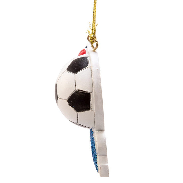 3.75" Resin "I Love Soccer" Ornament