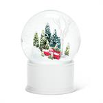 Small Car With Tree In Forest Snow Globe