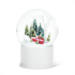 Small Car With Tree In Forest Snow Globe