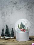 Small Car With Tree In Forest Snow Globe