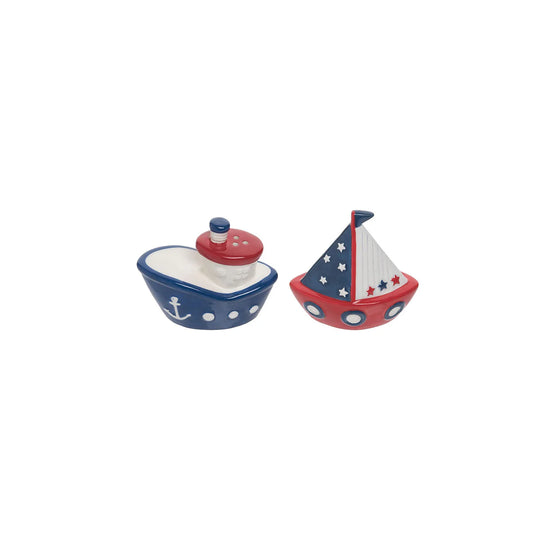 Ships Ahoy Salt & Pepper Shakers, Set of 2