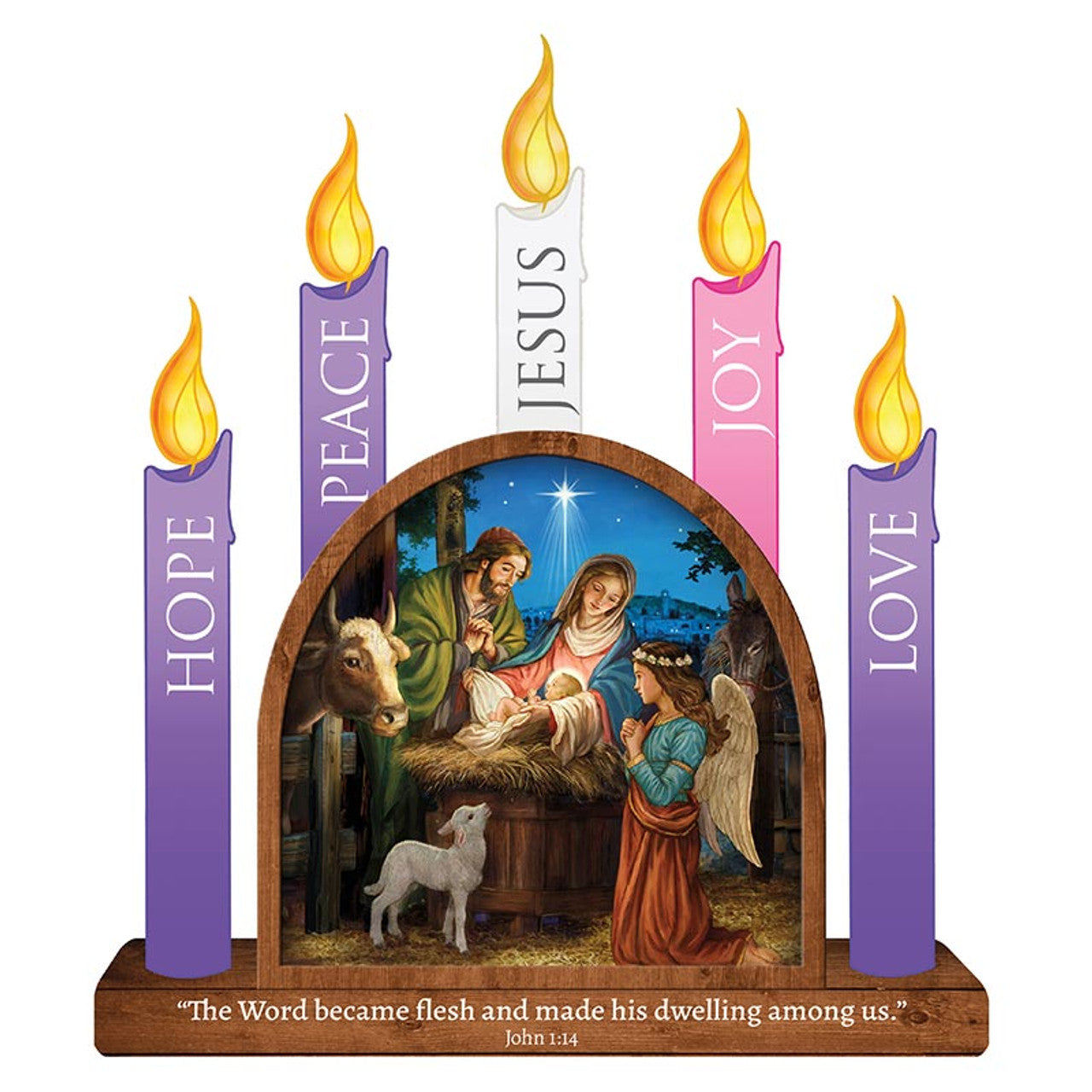 Magnetic Advent Wreath