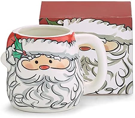 Santa Head Shape Mug