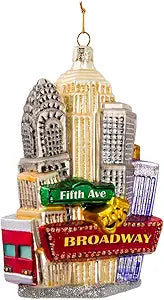 5.35'' NYC Red Tour Cityscapes Ornament