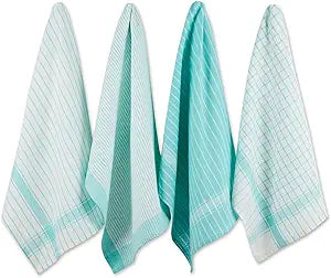 Everyday Aqua Woven Dishtowel Set
