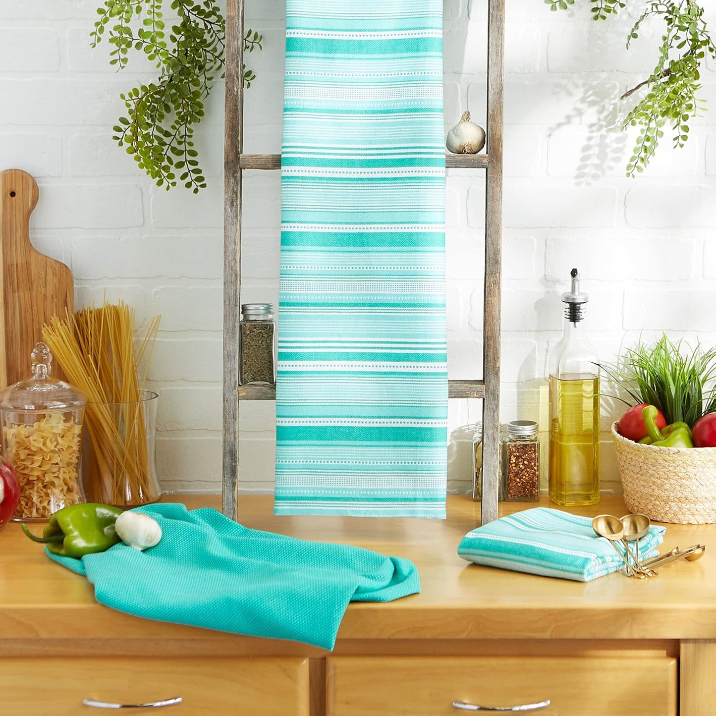 Everyday Dishtowel Collection Urban Stripe 3 Piece