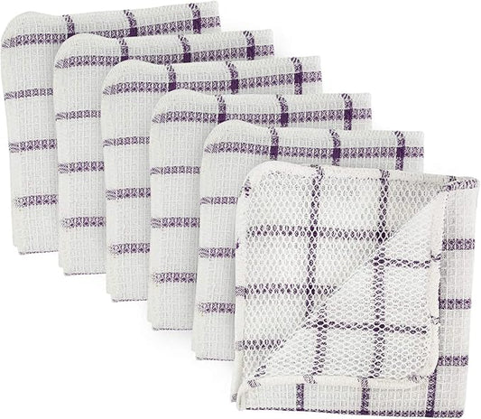 Scrubber Dishcloths Collection Windowpane Dishrag Set