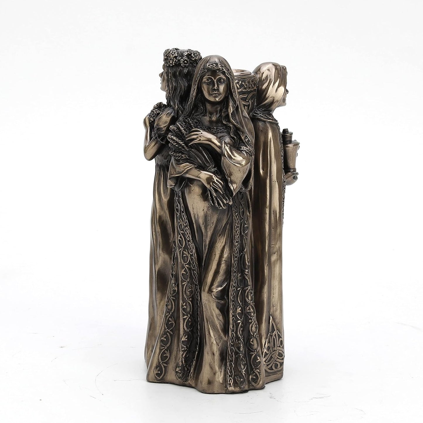 Wicca Triple Goddess Maiden Mother And Crone Candle Holder