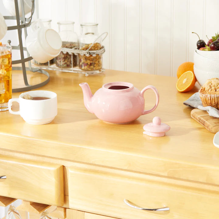 Pink 16oz Stoneware Teapot