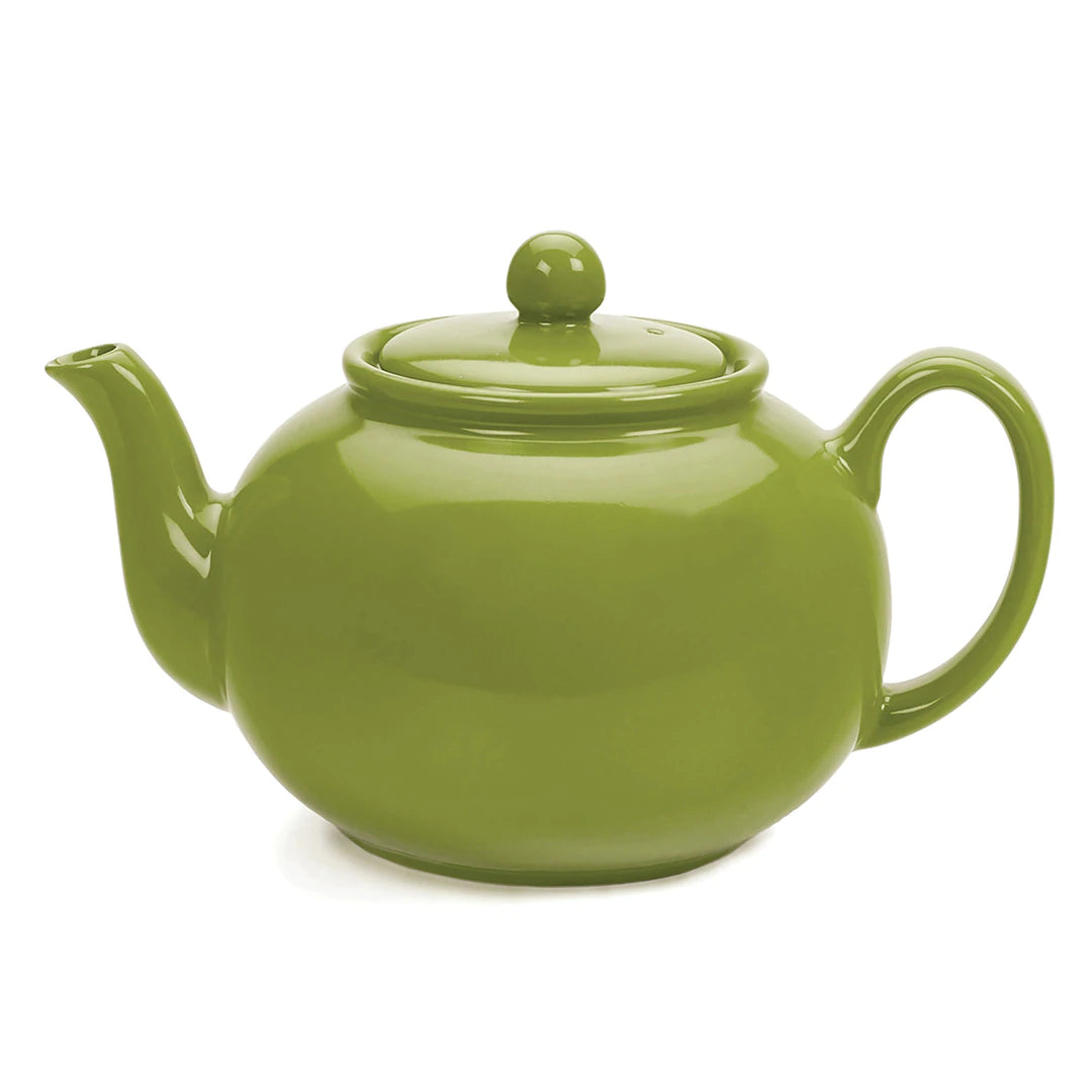 Green Stoneware Teapot