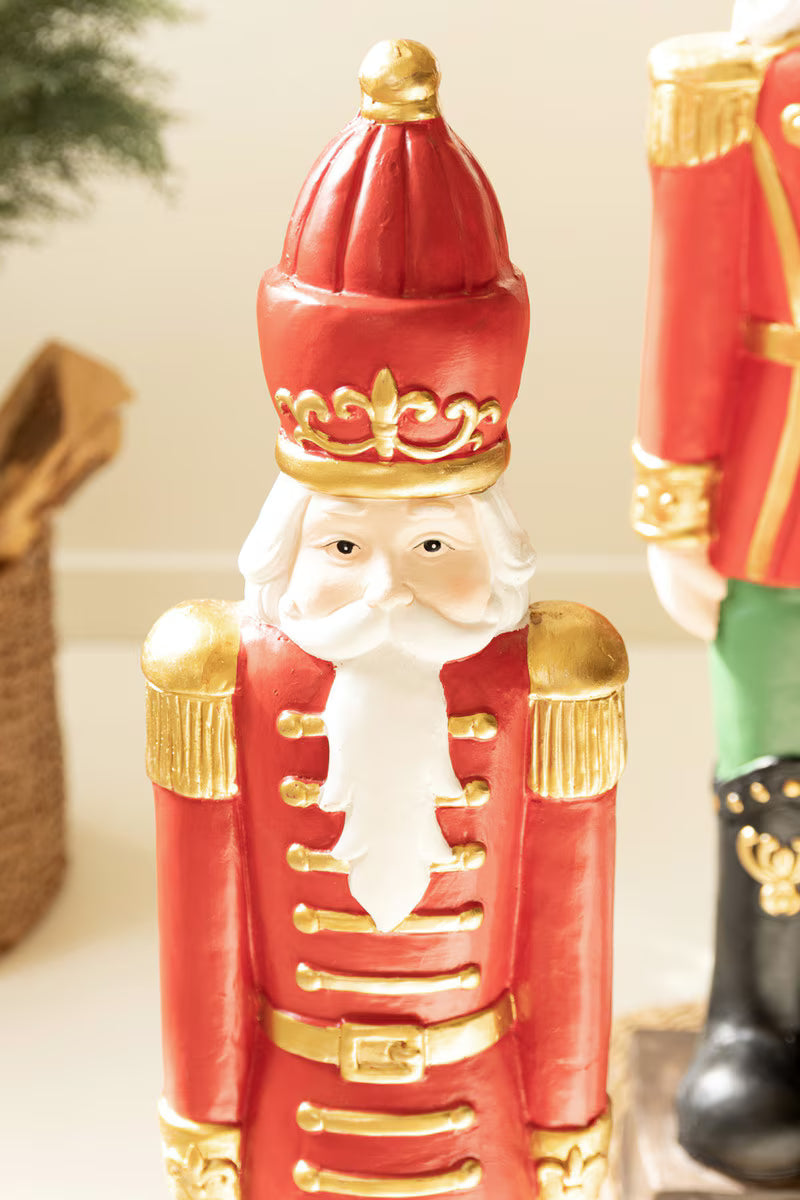 Set of 2 Resin Christmas Soldiers