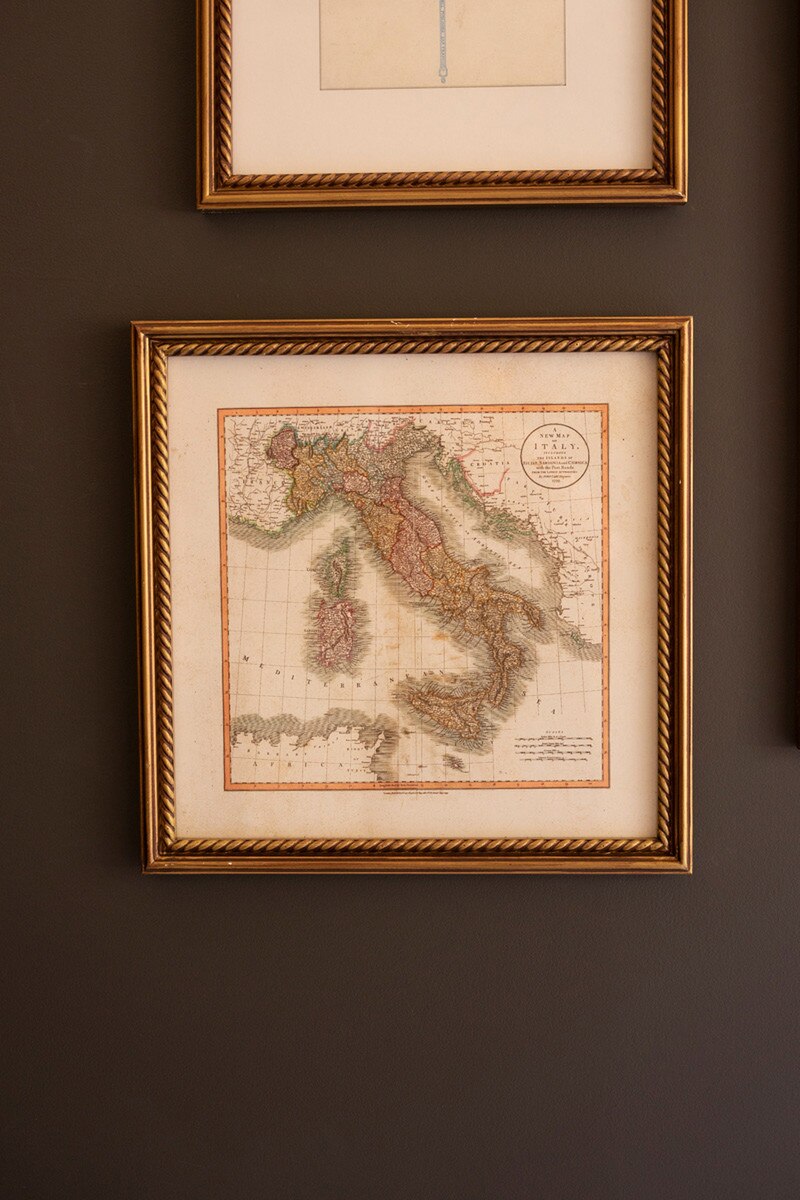 Set of 5 Mixed Framed European Gallery Wall Prints under Glass