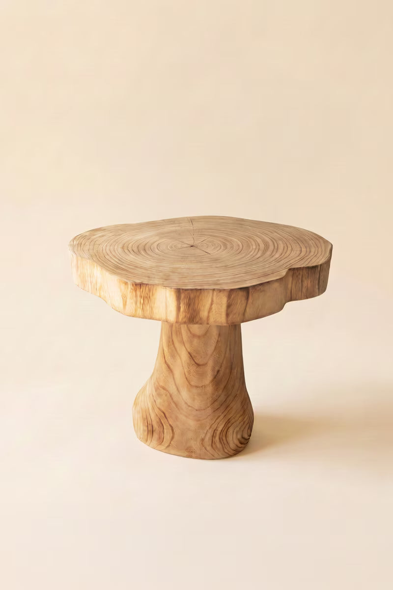 Live-Edge Wood Accent Table