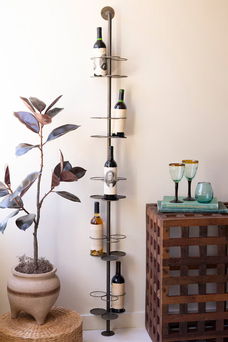 Metal Wall Wine Rack